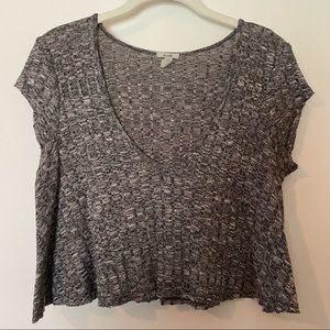 Ecote cap sleeve cropped swing top S